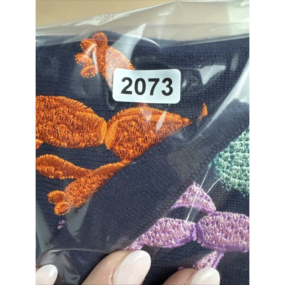 NWT ModCloth x Collectif Charlene Wonder Cactus Cardigan Sweater Navy Size M - Picture 16 of 16